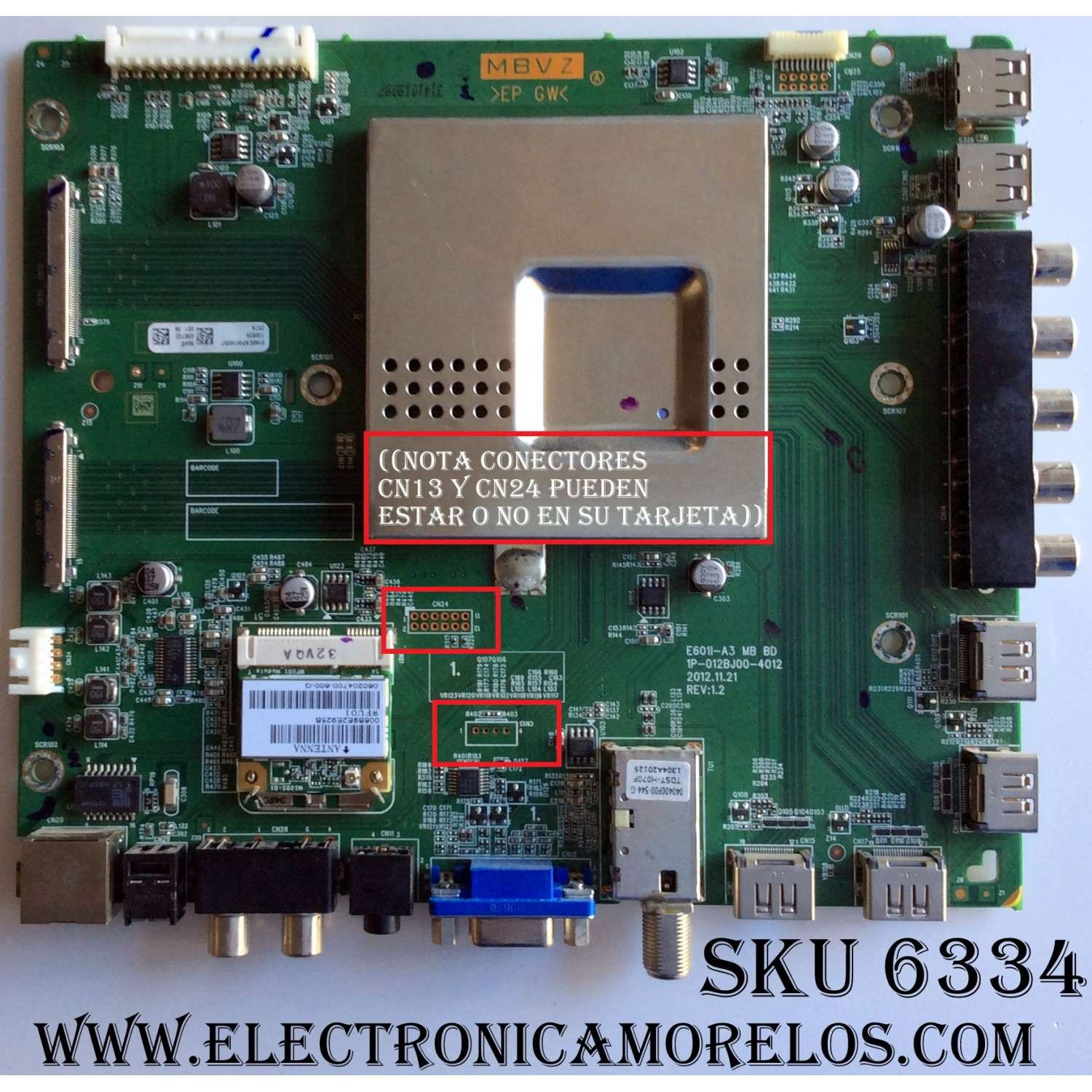 MAIN PARA TV VIZIO / NUMERO DE PARTE 0160CAP00100ST 904 / 1P-012BJ00-4012 / 1P-0127X01-4010 / 1P-0128J00-4011 / Y8385904S / SUSTITUTAS Y8385864S / Y8386216S / Y8386194S / Y8386242S / PANEL JE695D3LB2N / MODELOS E701I-A3 / MAS VERSIONES EN DESCRIPCIÓN...